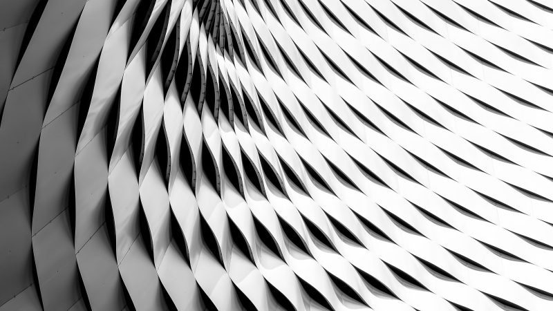 Curved abstract white pattern offering visual depth. — Samsung Frame TV art