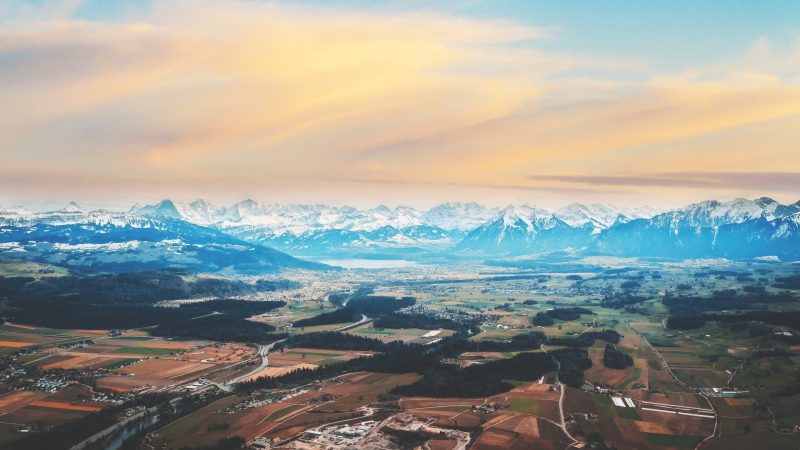 snow covered mountain during night time — Samsung Frame TV art
