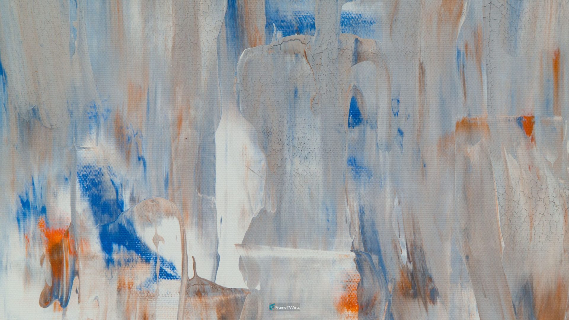 Subtle abstract artwork with shades of blue and grey — Samsung Frame TV art