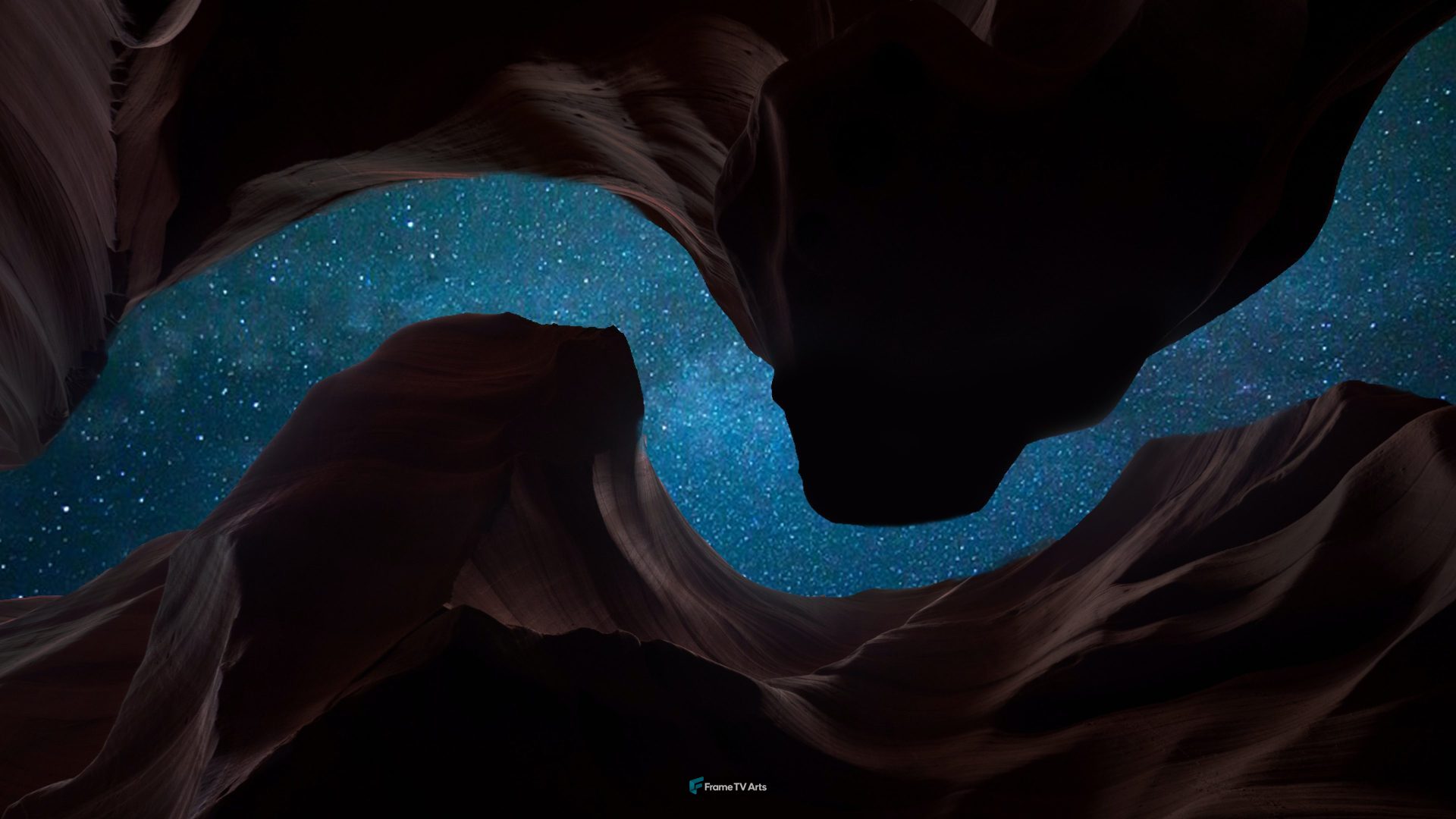 blue starry night — Samsung Frame TV art