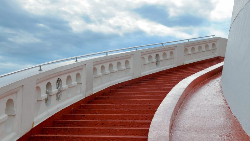 Red stairs — Samsung Frame TV art
