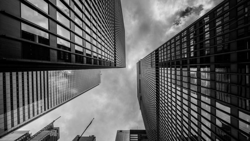 Black and White Skyscrapers — Samsung Frame TV art
