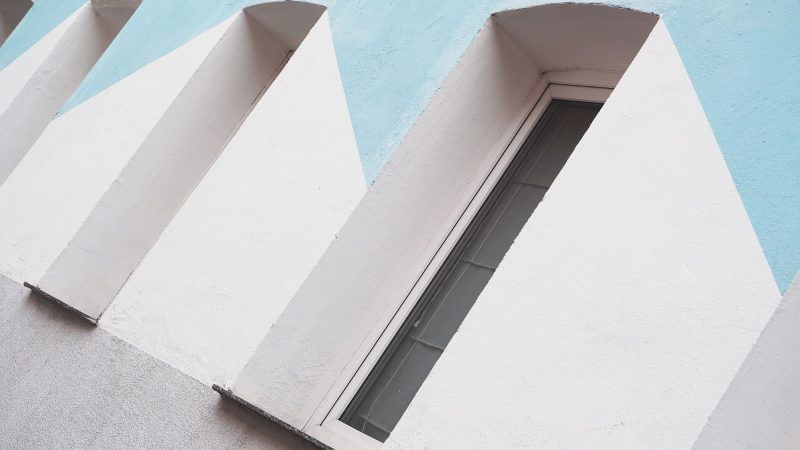 White Building Against Blue Sky — Samsung Frame TV art