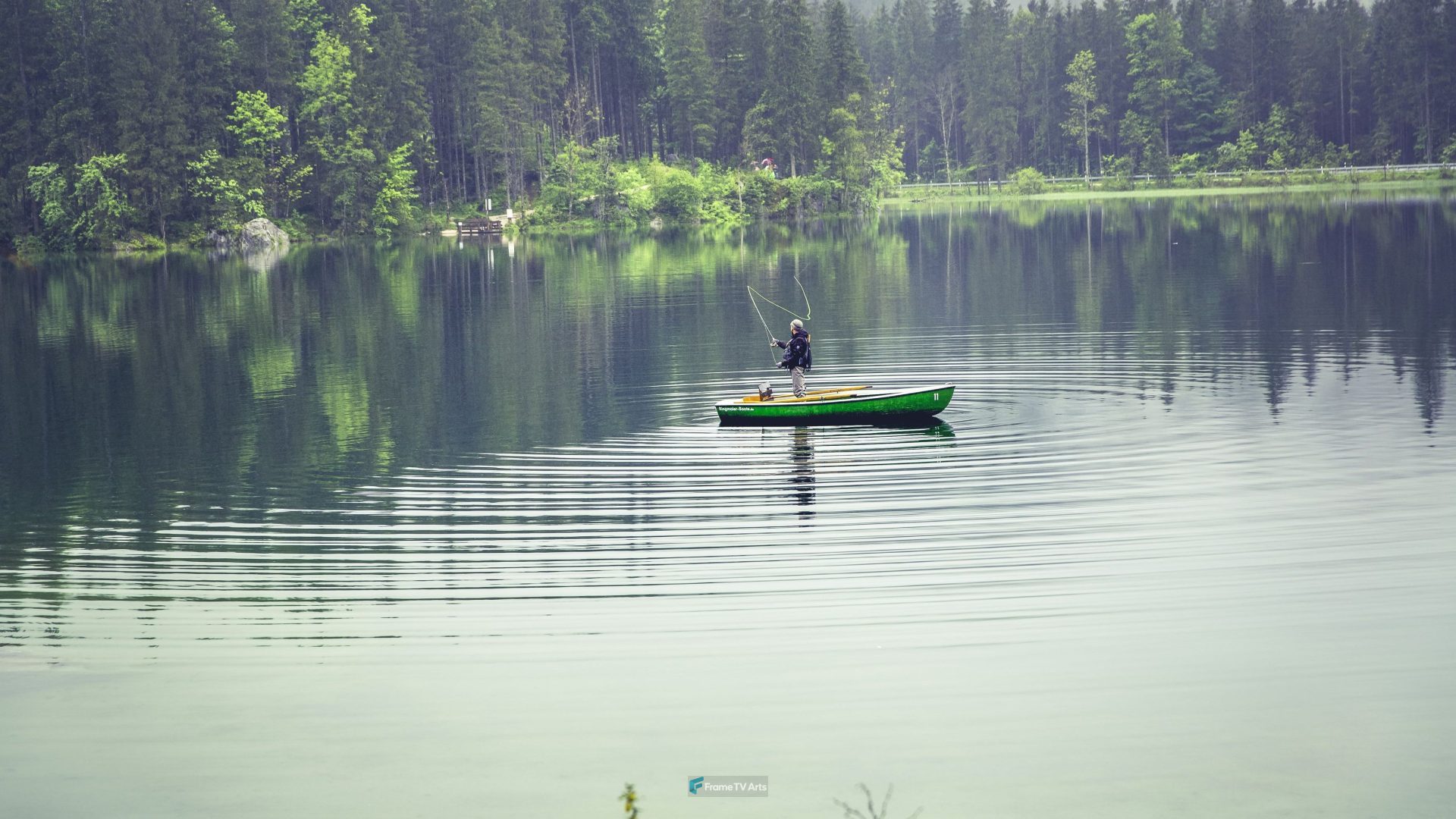 Fishing in the lake — Samsung Frame TV art