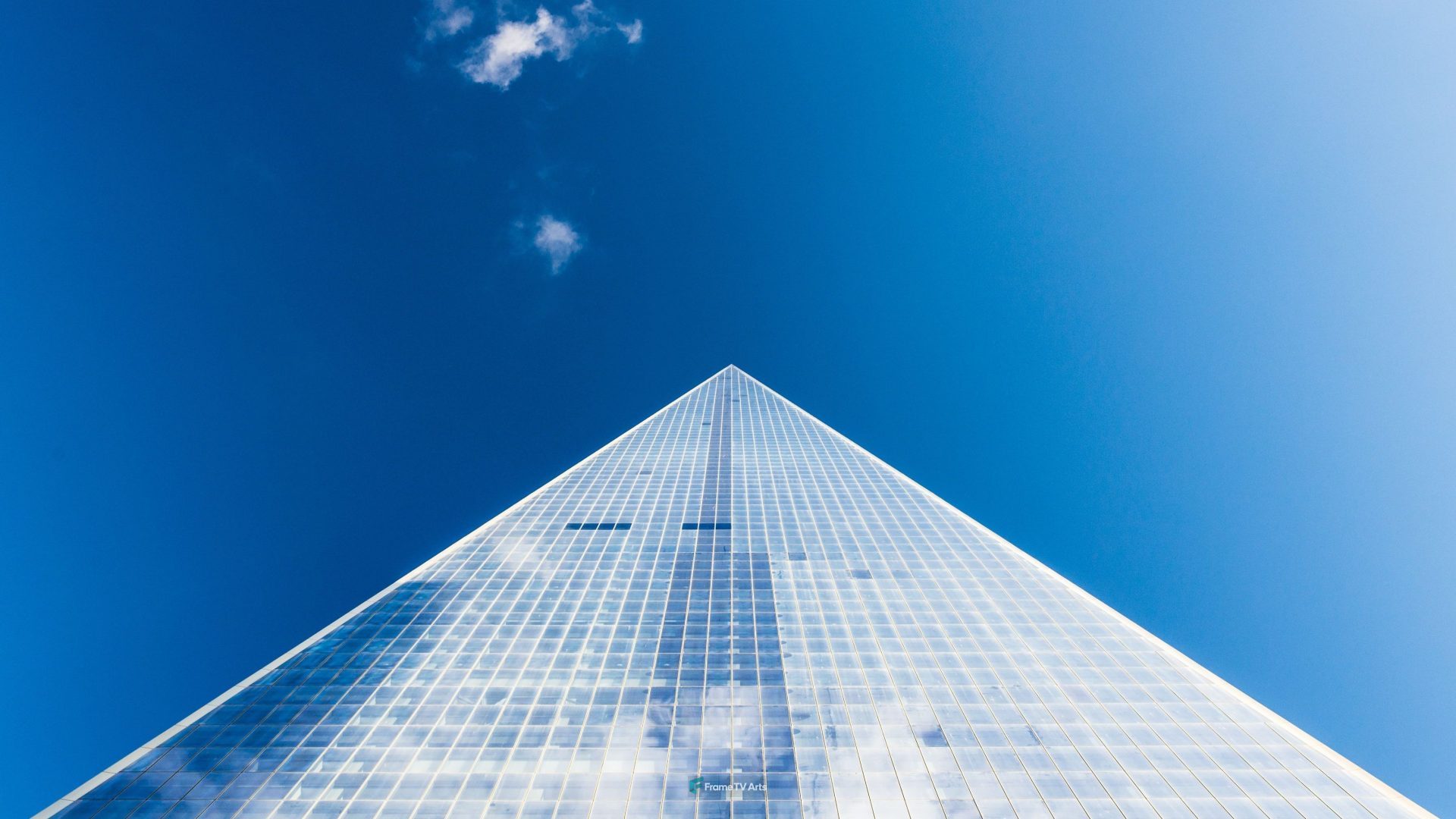 Glass Building and blue sky — Samsung Frame TV art