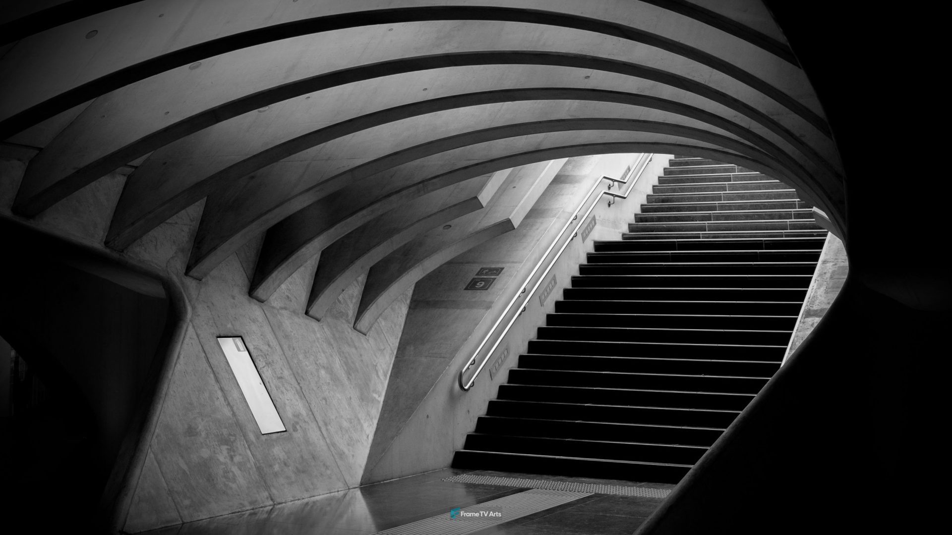 Stairs in tunnel — Samsung Frame TV art