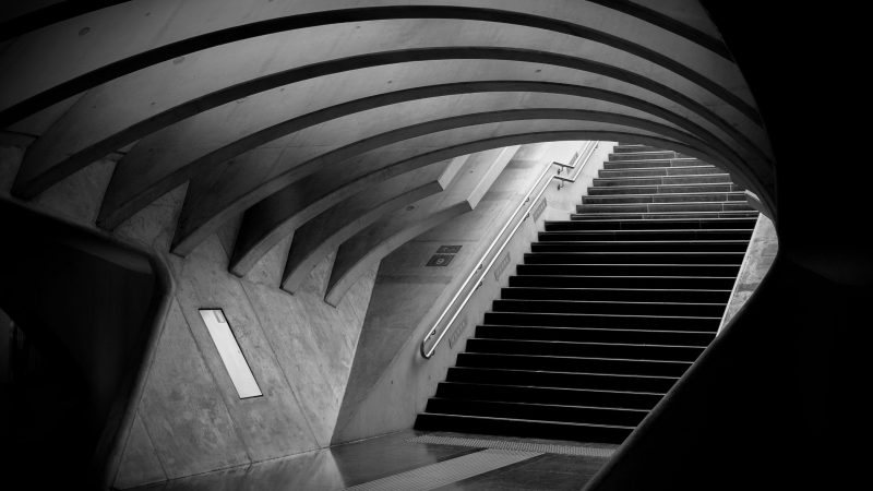 Stairs in tunnel — Samsung Frame TV art