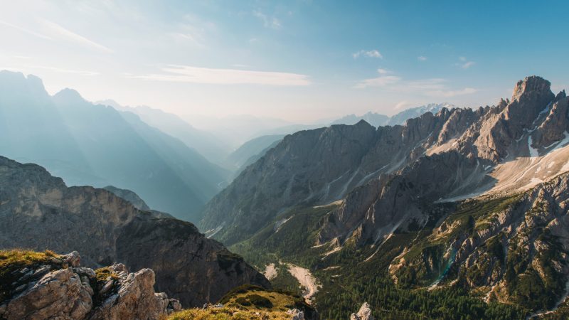 brown mountains at daytime — Samsung Frame TV art