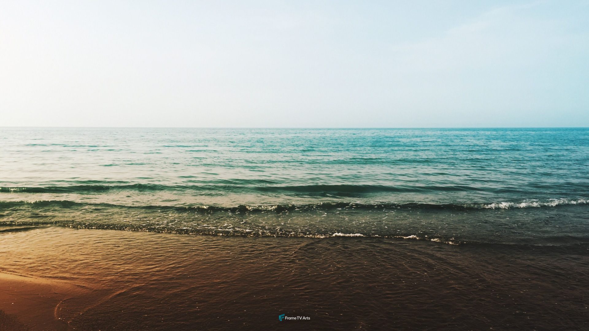 Empty Beach during Sunset — Samsung Frame TV art