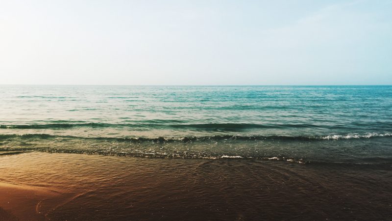 Empty Beach during Sunset — Samsung Frame TV art