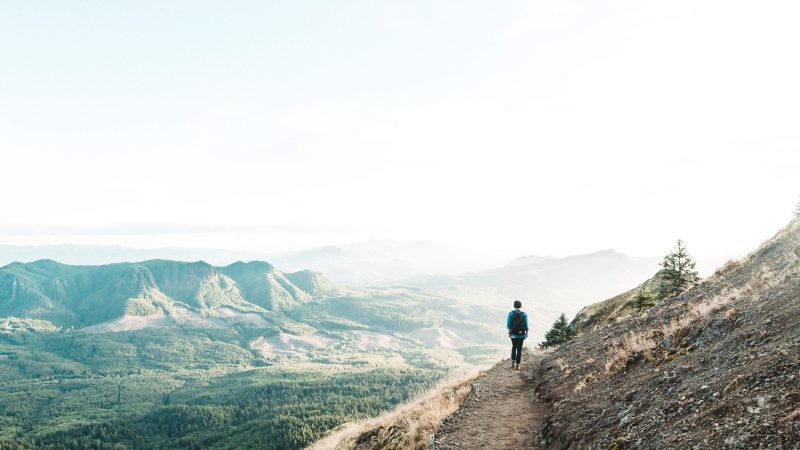 Man on Mountain — Samsung Frame TV art