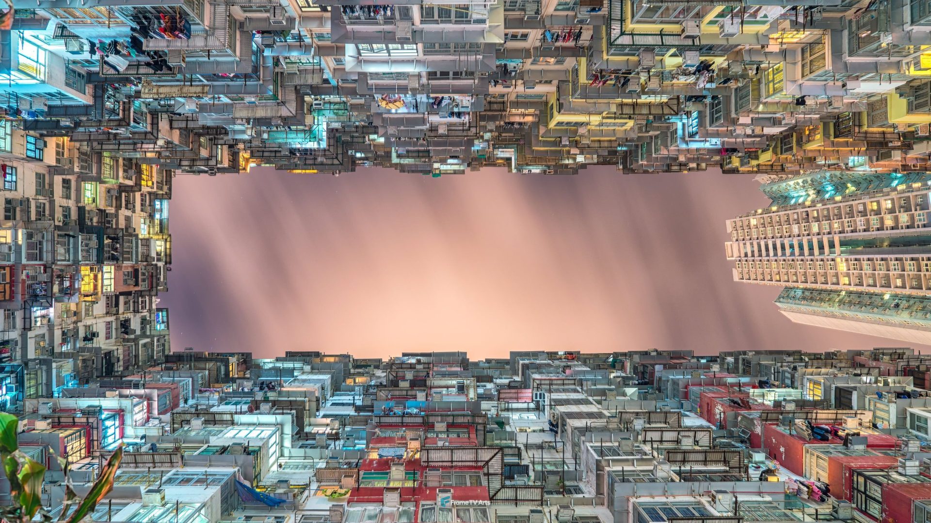 Housing Apartments From Below — Samsung Frame TV art