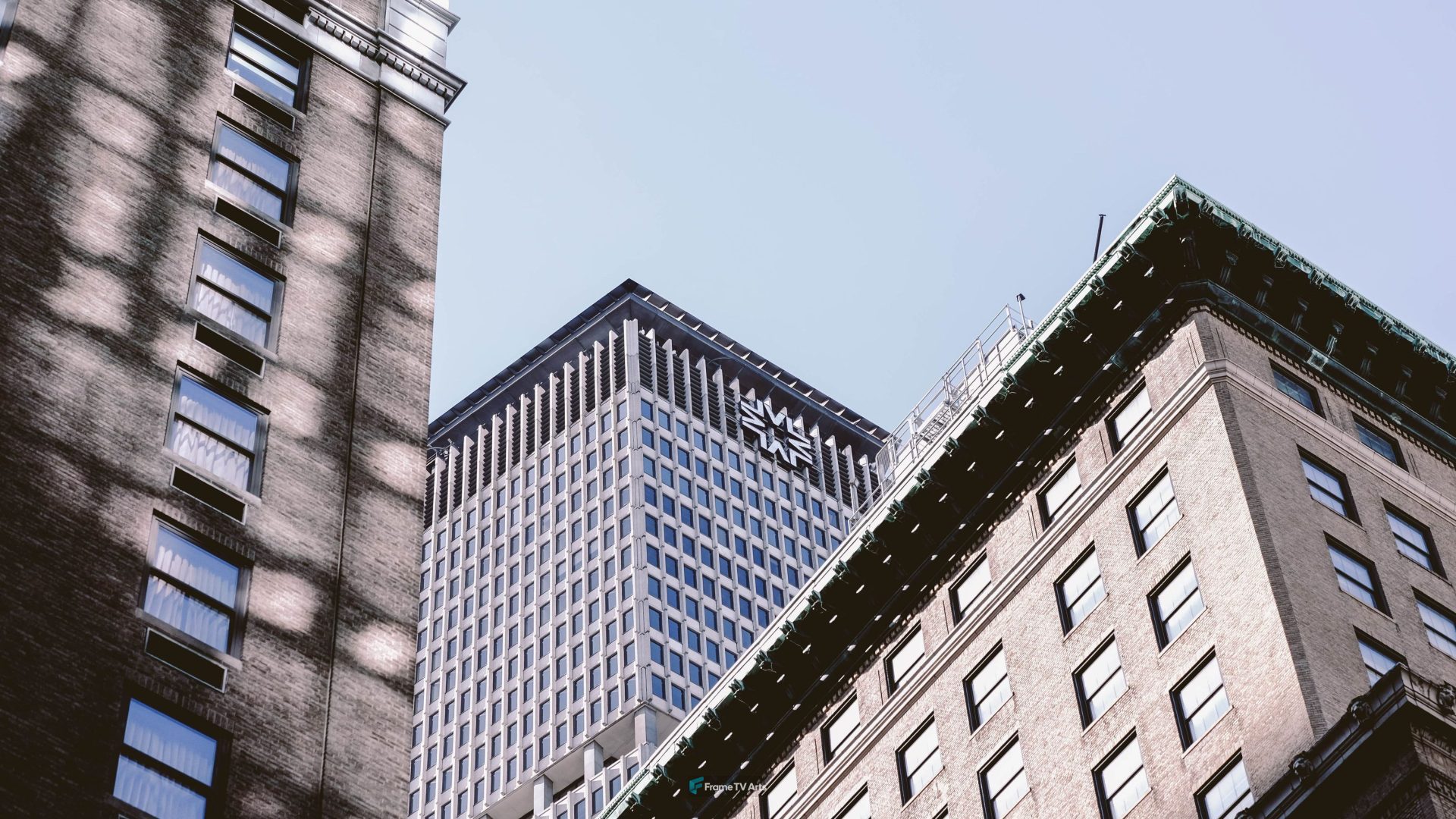 Office Buildings from below — Samsung Frame TV art