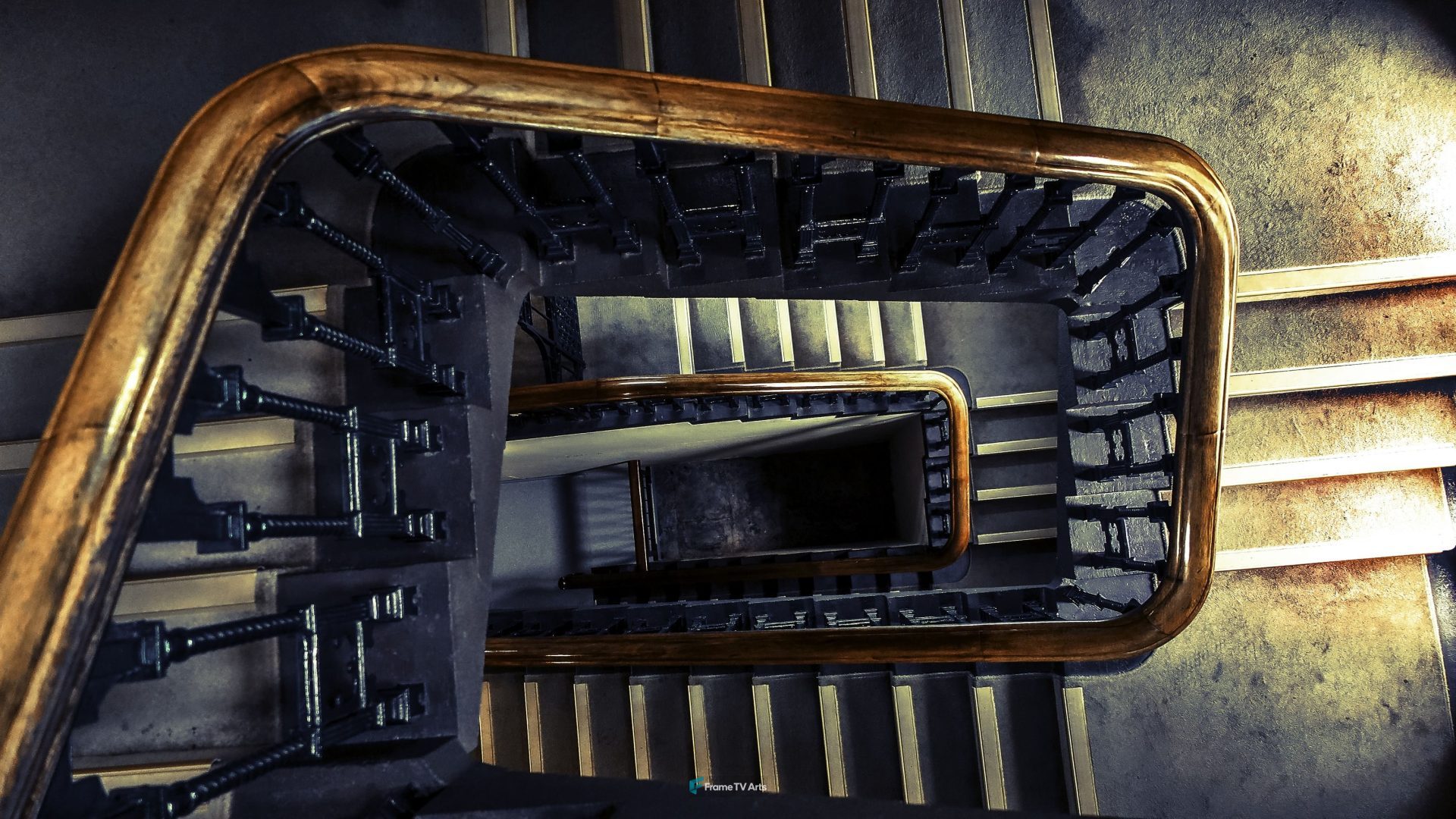 Spiral Staircase – Going Down — Samsung Frame TV art