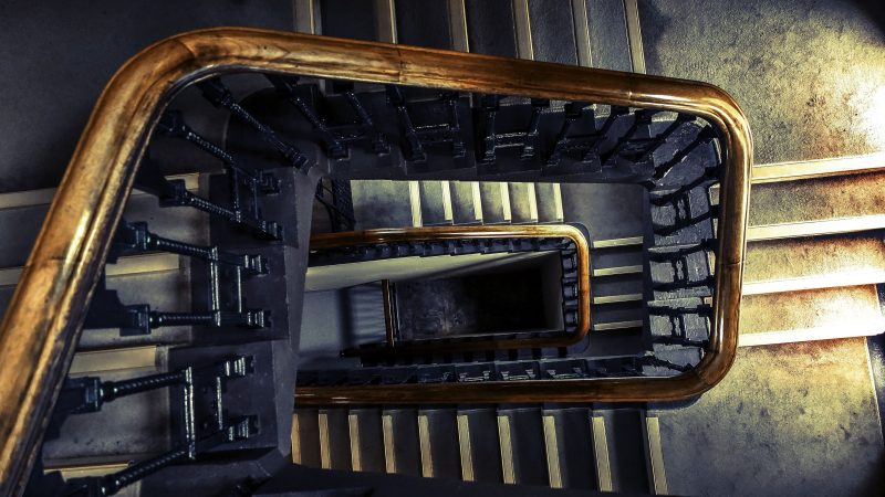 Spiral Staircase – Going Down — Samsung Frame TV art