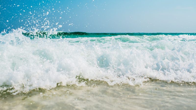 Ocean with Foamy Waves — Samsung Frame TV art