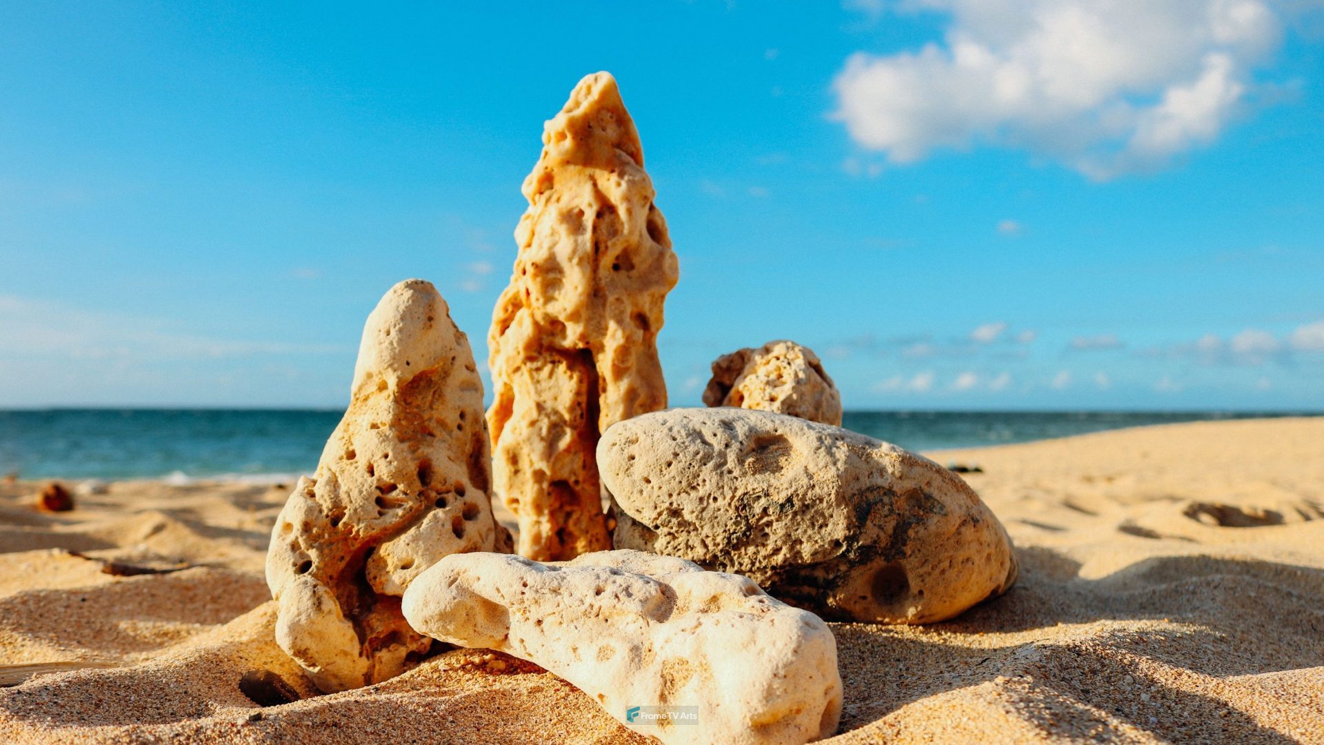 Beach Sand and Rocks — Samsung Frame TV art