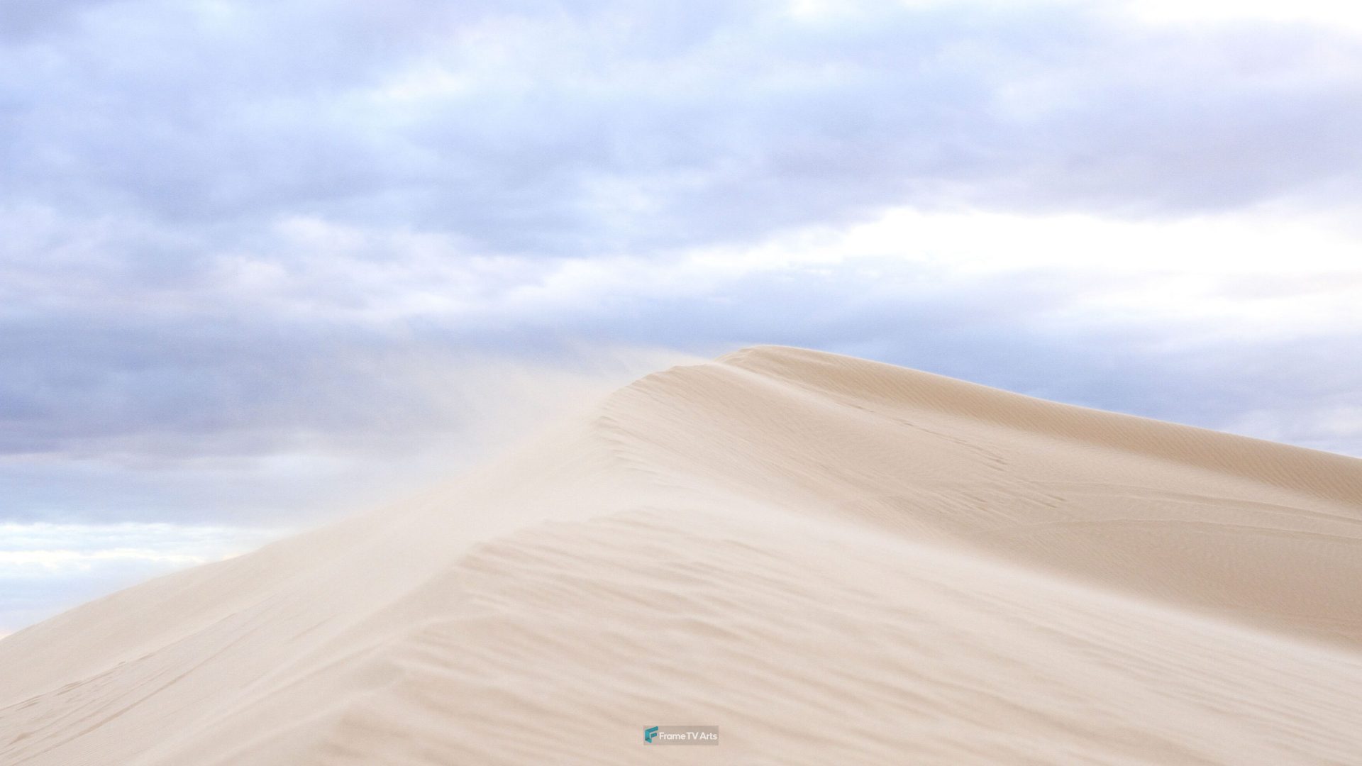 Wind-swept sand dune with textured surface — Samsung Frame TV art