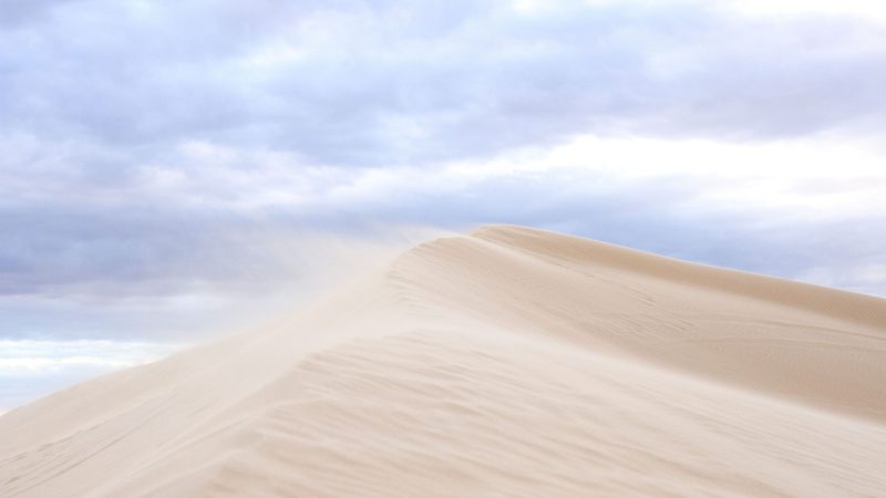 Wind-swept sand dune with textured surface — Samsung Frame TV art
