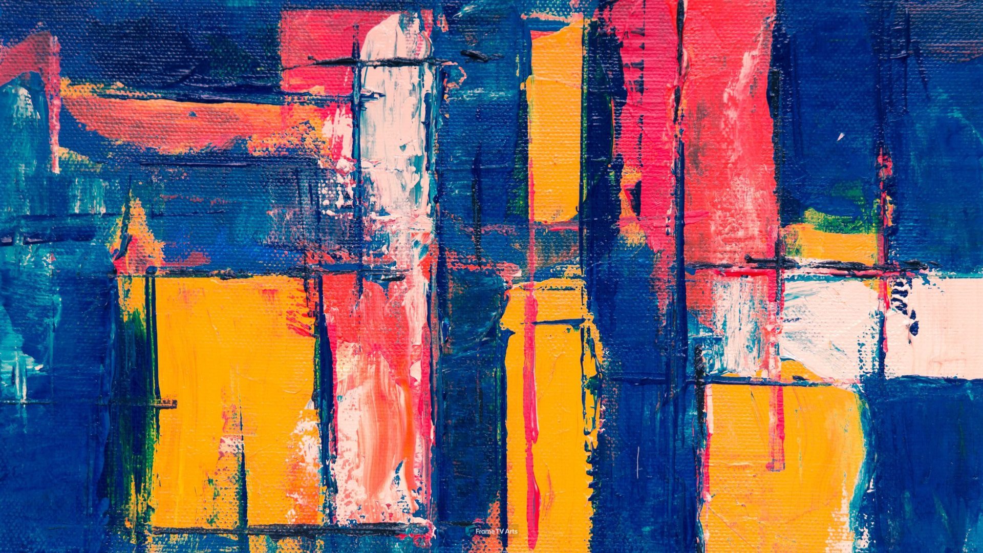 Colorful geometric abstract painting with rectangles — Samsung Frame TV art