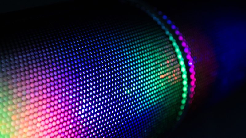 Colorful LED light pattern with a gradient effect — Samsung Frame TV art