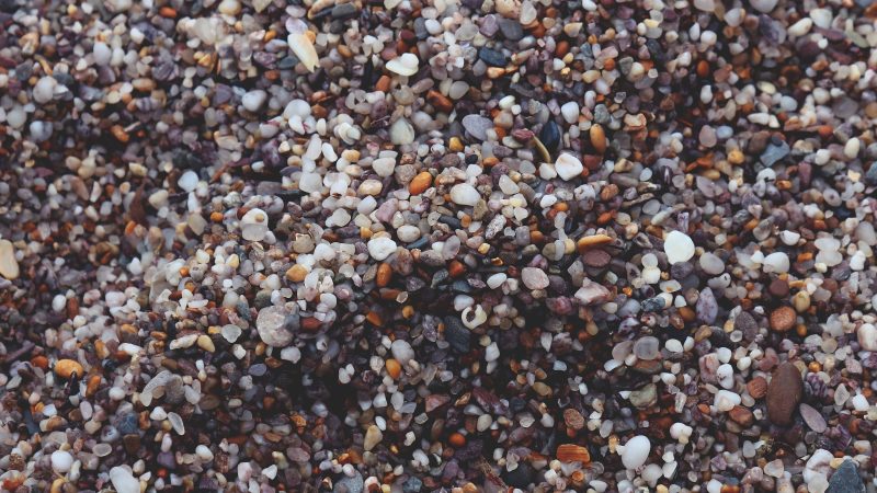 Close-up of multicolored pebbles and stones on shore — Samsung Frame TV art