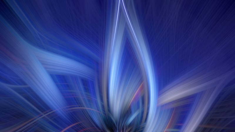 Abstract blue and white swirling patterns exuding energy — Samsung Frame TV art