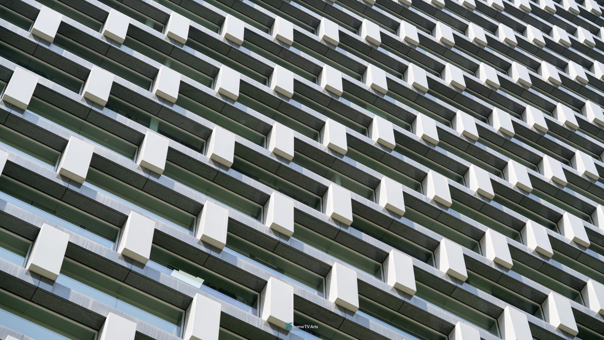 Building with Glass Windows — Samsung Frame TV art