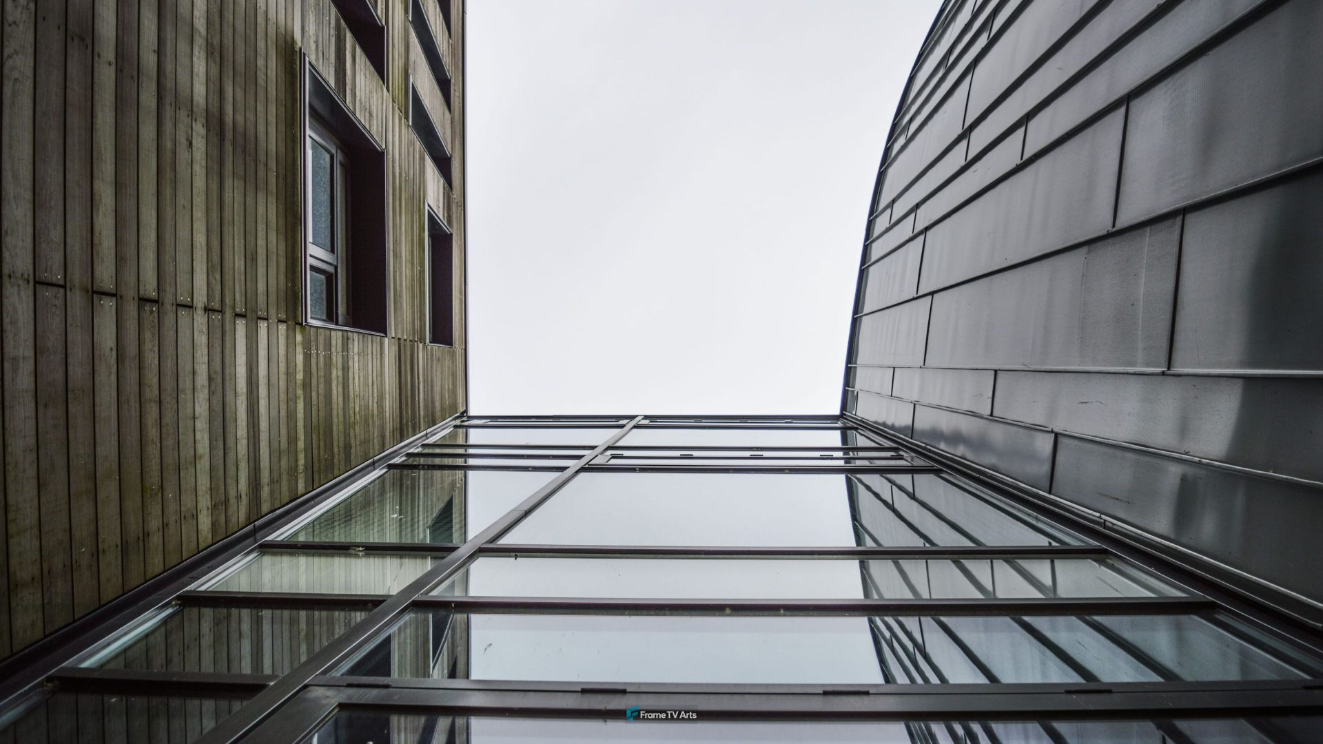 Steel and Wood Building — Samsung Frame TV art