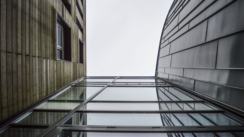 Steel and Wood Building — Samsung Frame TV art