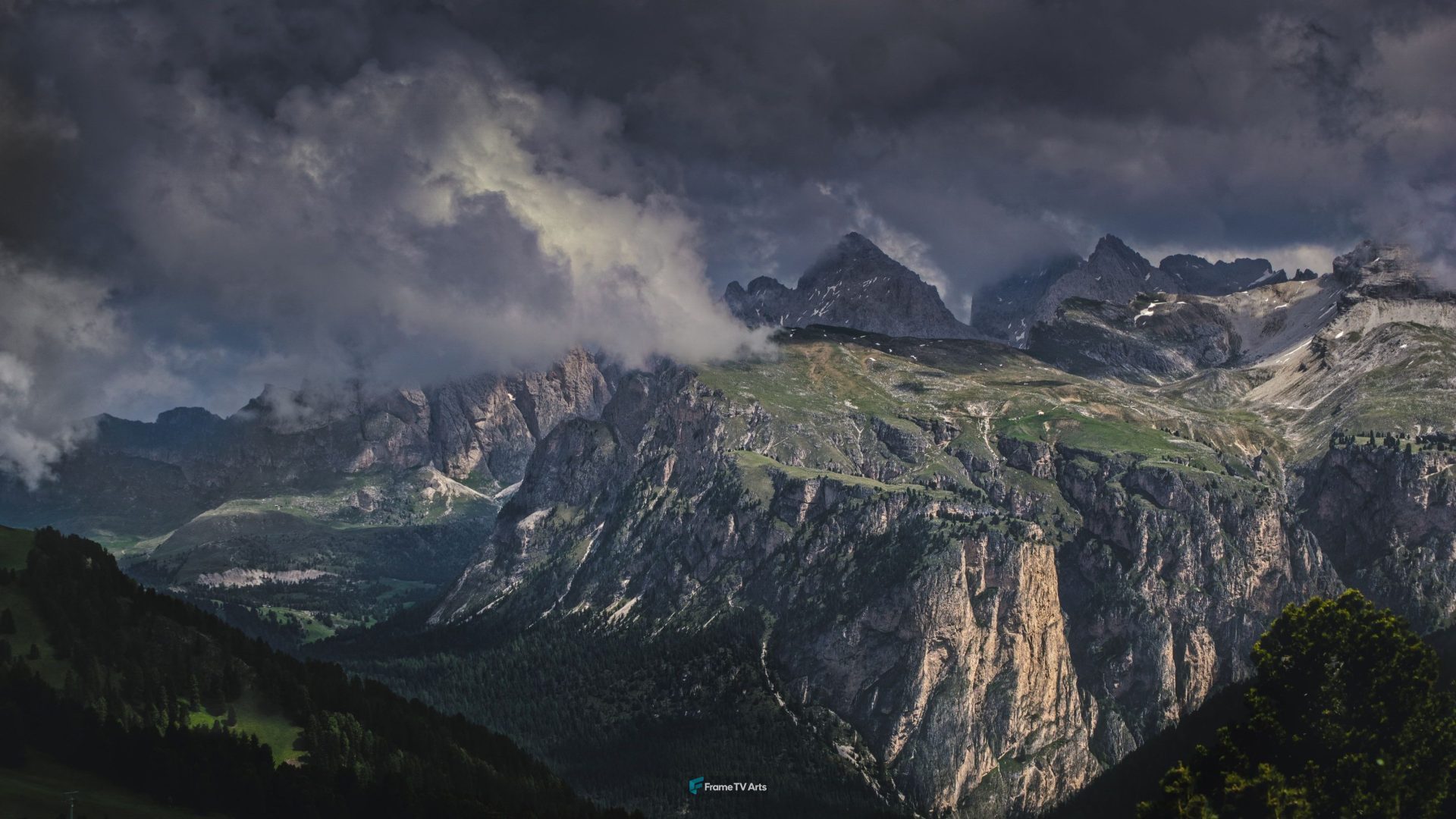 Dark Clouds and Mountains — Samsung Frame TV art