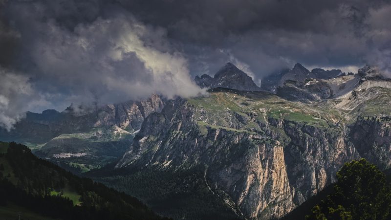 Dark Clouds and Mountains — Samsung Frame TV art