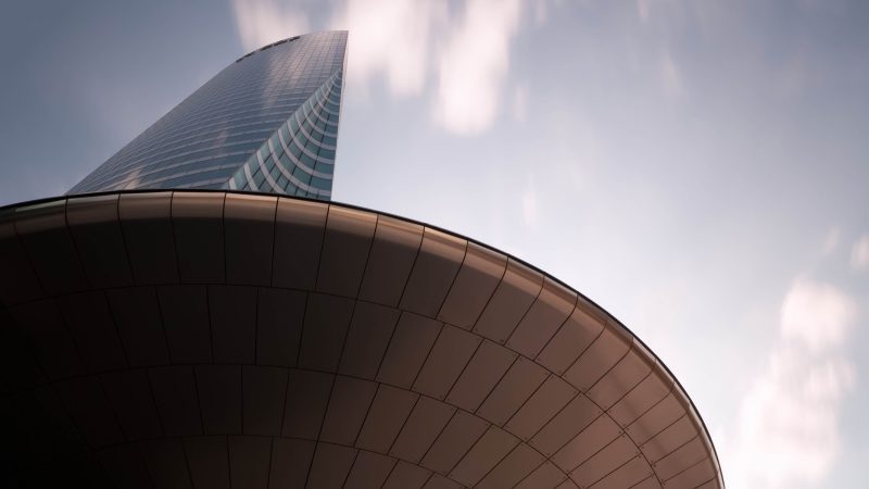 Modern Architecture Building with sky — Samsung Frame TV art
