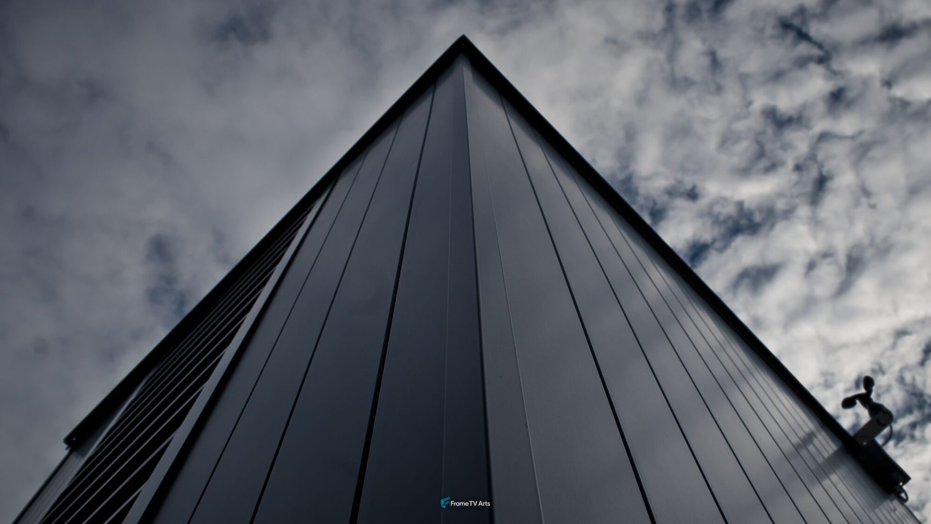 Modern architecture sharp triangular lines — Samsung Frame TV art