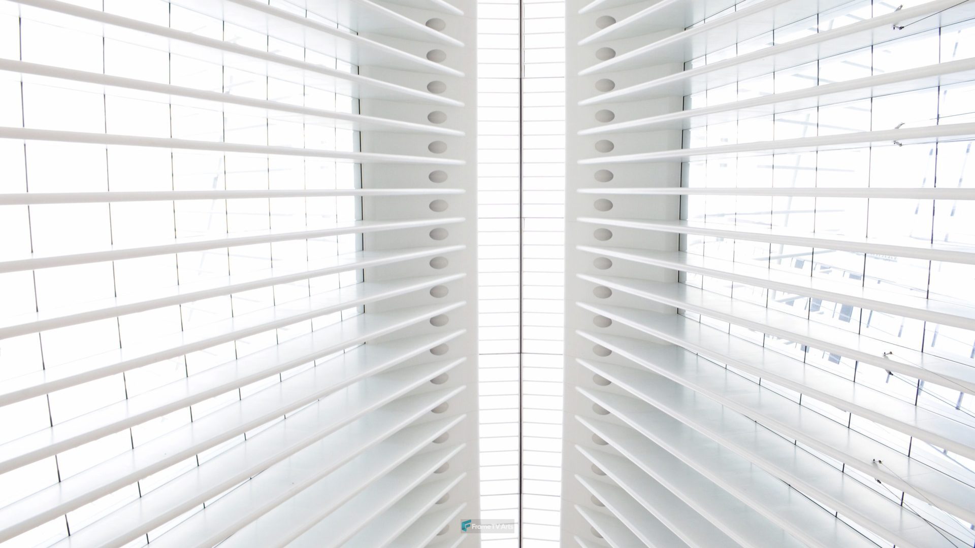 Modern white architecture of a building — Samsung Frame TV art