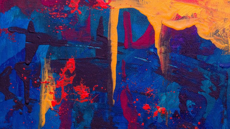 Fiery and intense abstract with rich reds and yellows — Samsung Frame TV art