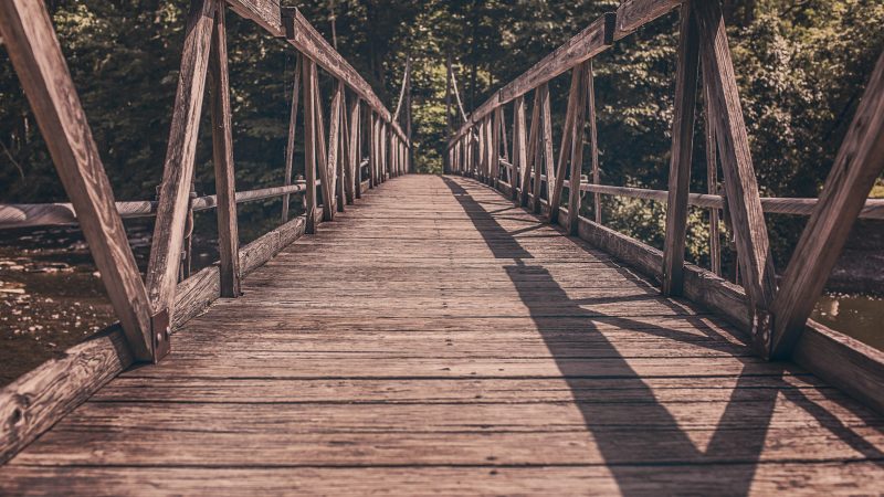 Timber bridge — Samsung Frame TV art