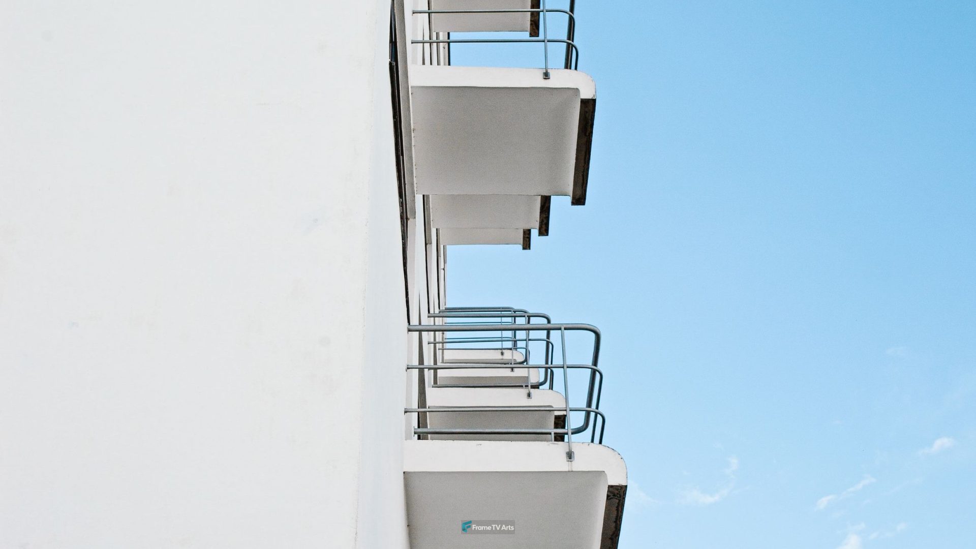 White Building and Sky — Samsung Frame TV art