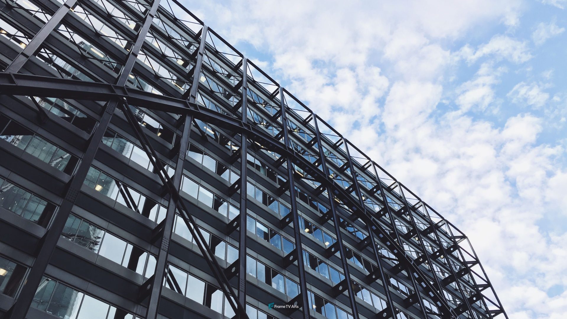 Steel Structure and Sky — Samsung Frame TV art