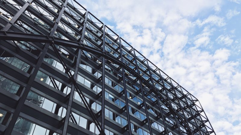Steel Structure and Sky — Samsung Frame TV art