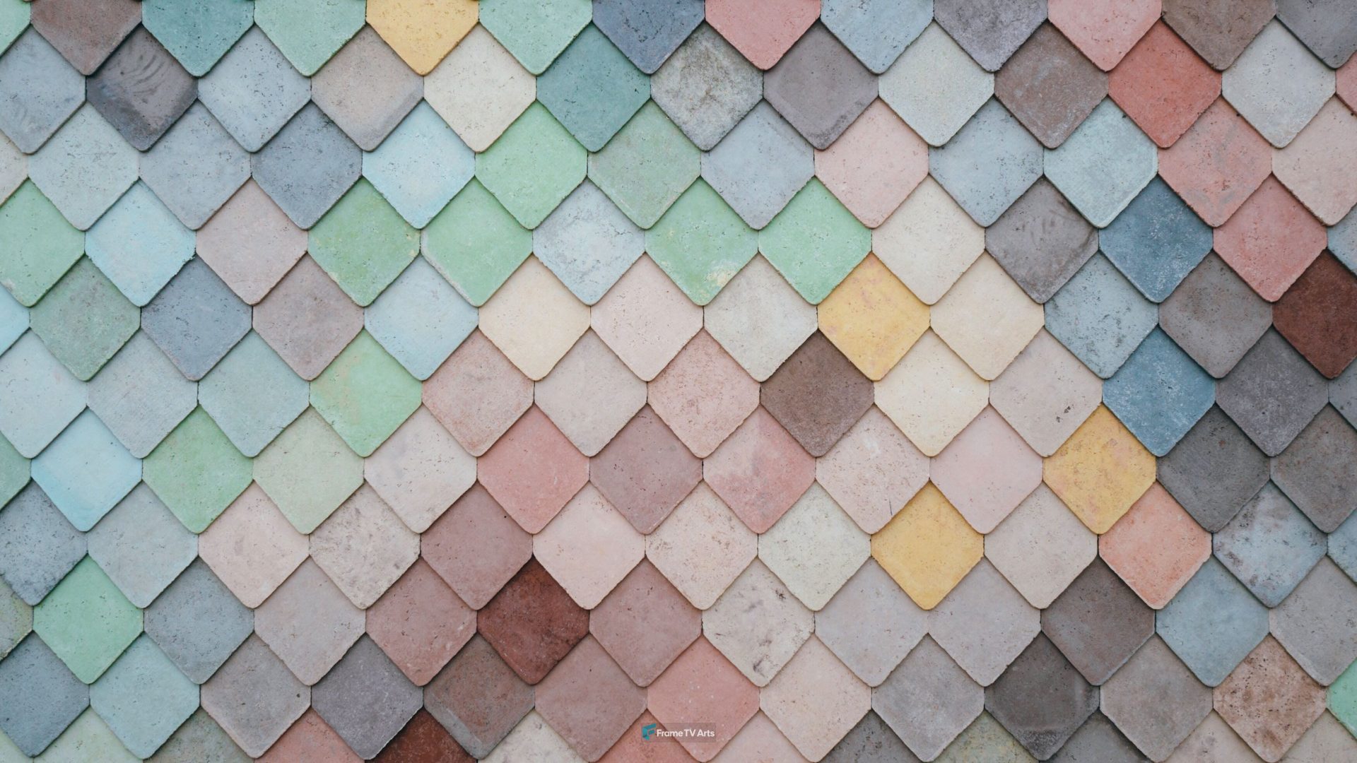 A multicolored roof tiles — Samsung Frame TV art