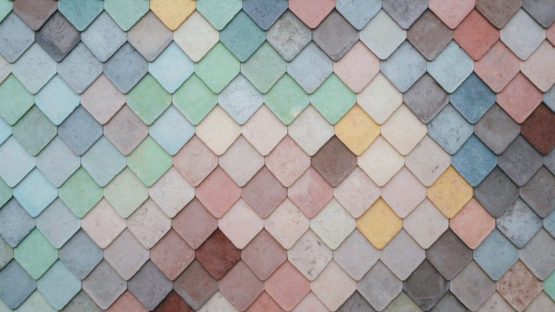 A multicolored roof tiles — Samsung Frame TV art