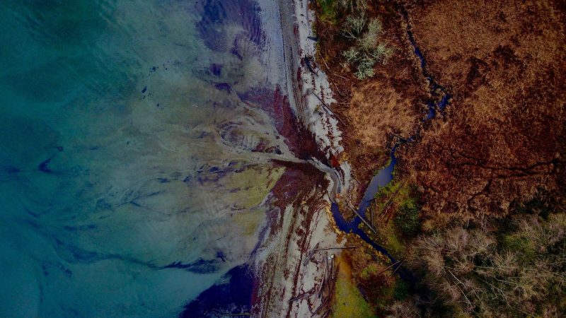 Coastline and river from above — Samsung Frame TV art