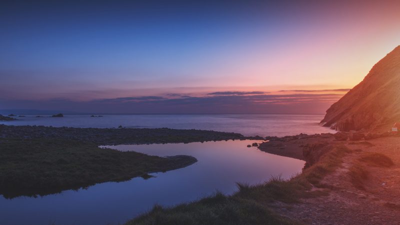 Duckpool Beach, Cornwall Free Stock Photo — Samsung Frame TV art