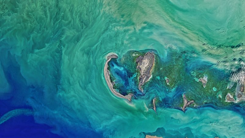 aerial photograph of islands — Samsung Frame TV art