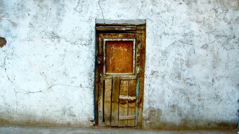 Open Door Against White Wall — Samsung Frame TV art