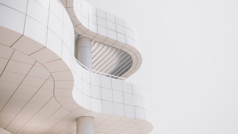 worm’s-eye view photography of concrete building — Samsung Frame TV art