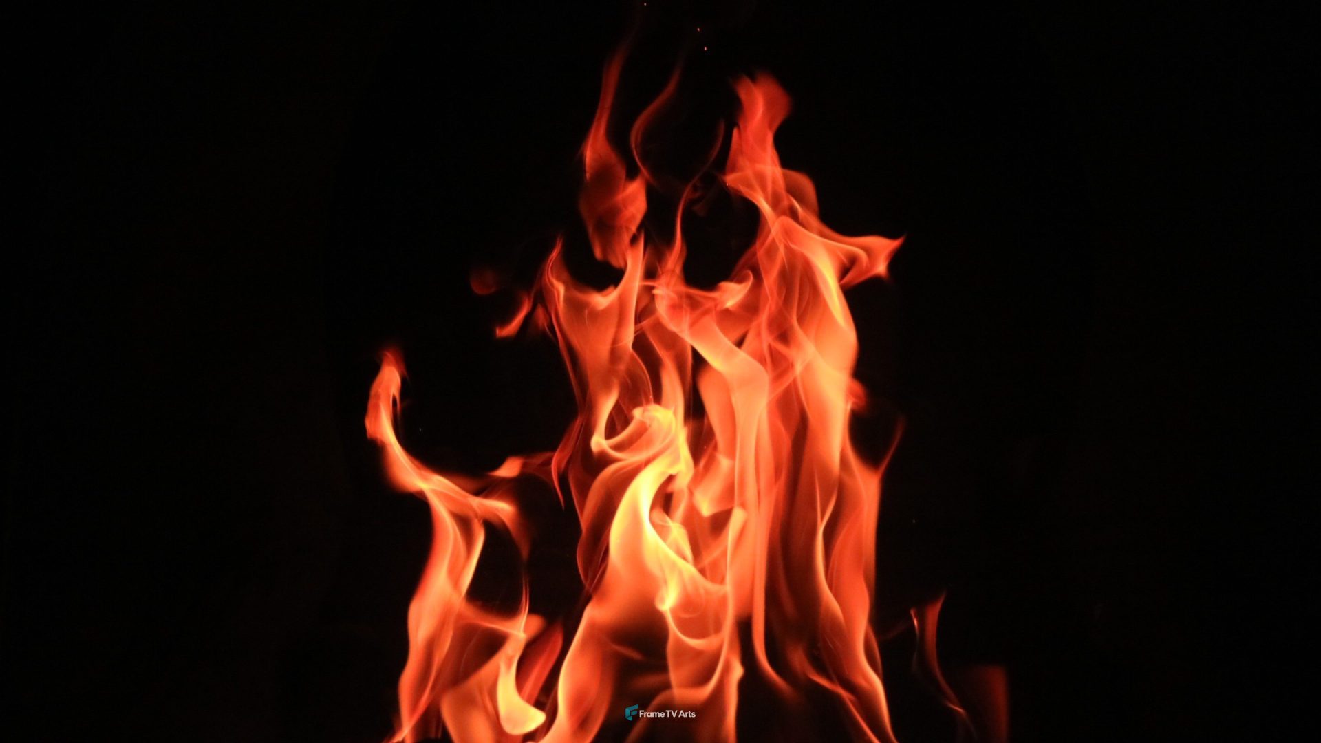 red fire digital wallpaper — Samsung Frame TV art