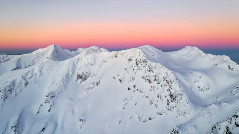 mountain peak covered with snow — Samsung Frame TV art