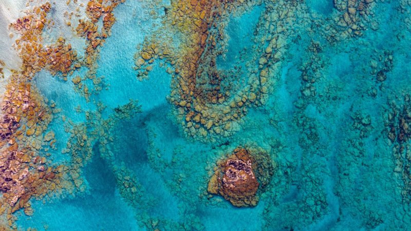 aerial photography of rock formation — Samsung Frame TV art